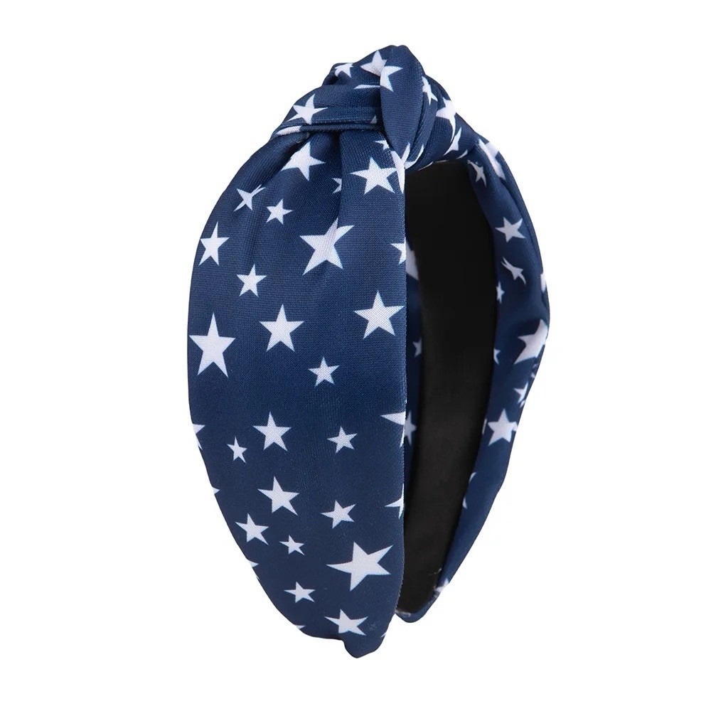 KLASS‎ 4th of July Headband Flag Red White Blue Patriotic Americana USA Stars ⭐️